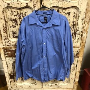 Gap XL Blue Dress Shirt